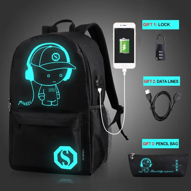 2020 новый рюкзак Aniti-Theft школьный водонепроницаемый для ноутбука wth USB зарядный