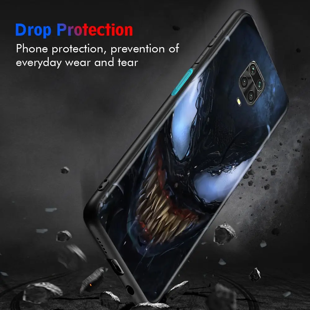 Чехол для Xiaomi Redmi Note 10 9 9S 9T 8 8T 7 Pro Max силиконовый мягкий чехол K40 9A 9C Venom Marvel |