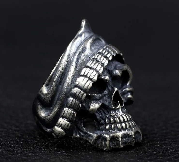 100% 925 серебро тайский серебряный властная панк личности в старинном стиле ретро