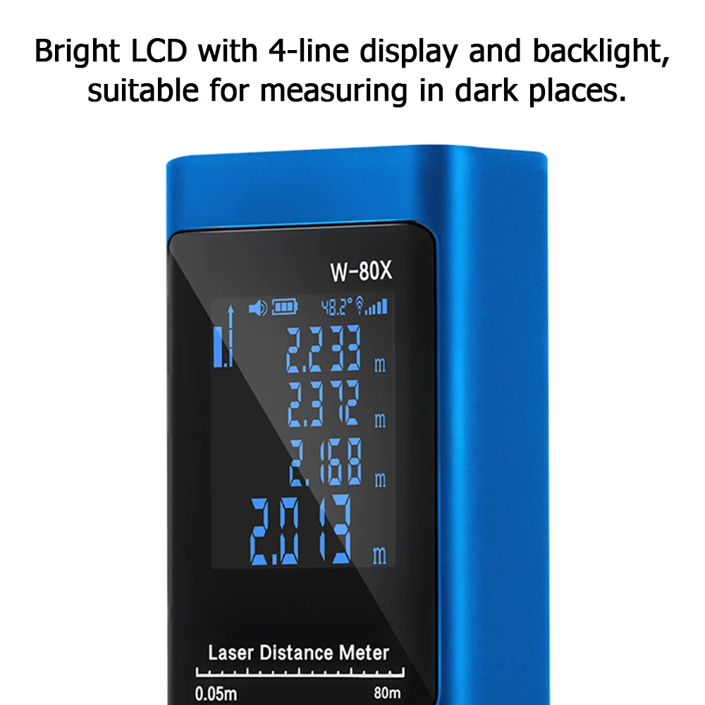 Портативный лазерный дальномер цифровой мини измеритель расстояния портативное