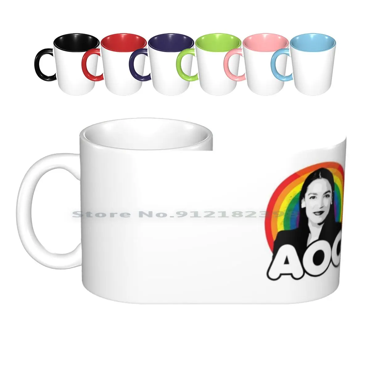 

Rainbow Aoc Ceramic Mugs Coffee Cups Milk Tea Mug Pride Gay Pride Lgbtq Lgbt For Aoc Lgbtq For Aoc Rainbow Aoc Rainbow Lgbt