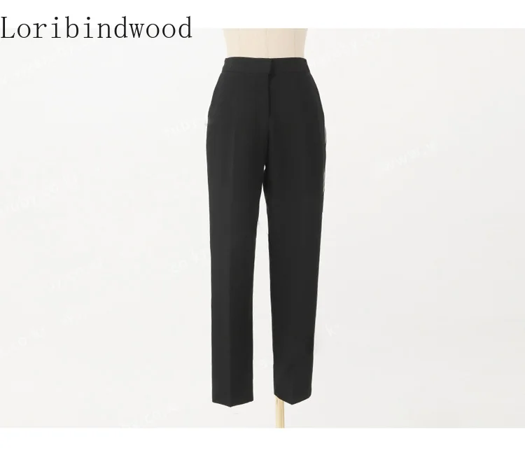 

Elegant Autumn Pant Suit Two Piece Set Top And Pants Blazer Coat Sashes + Women Office Long Pants Blazer Suits Sets