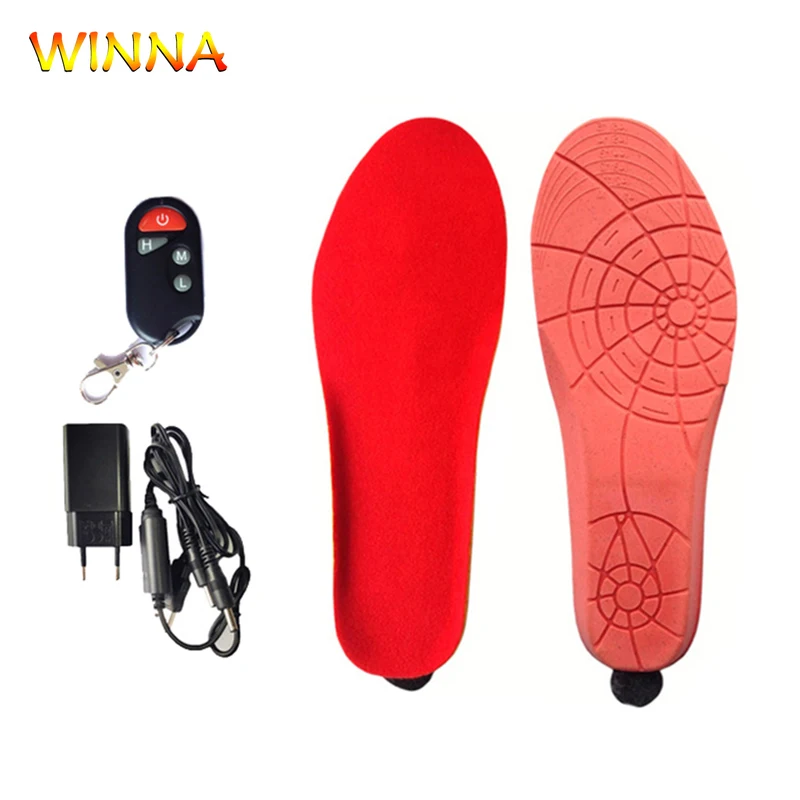 

Новые стельки с электрическим подогревом с беспроводным пультом дистанционного управления зимние теплые стельки унисекс теплые стельки д...