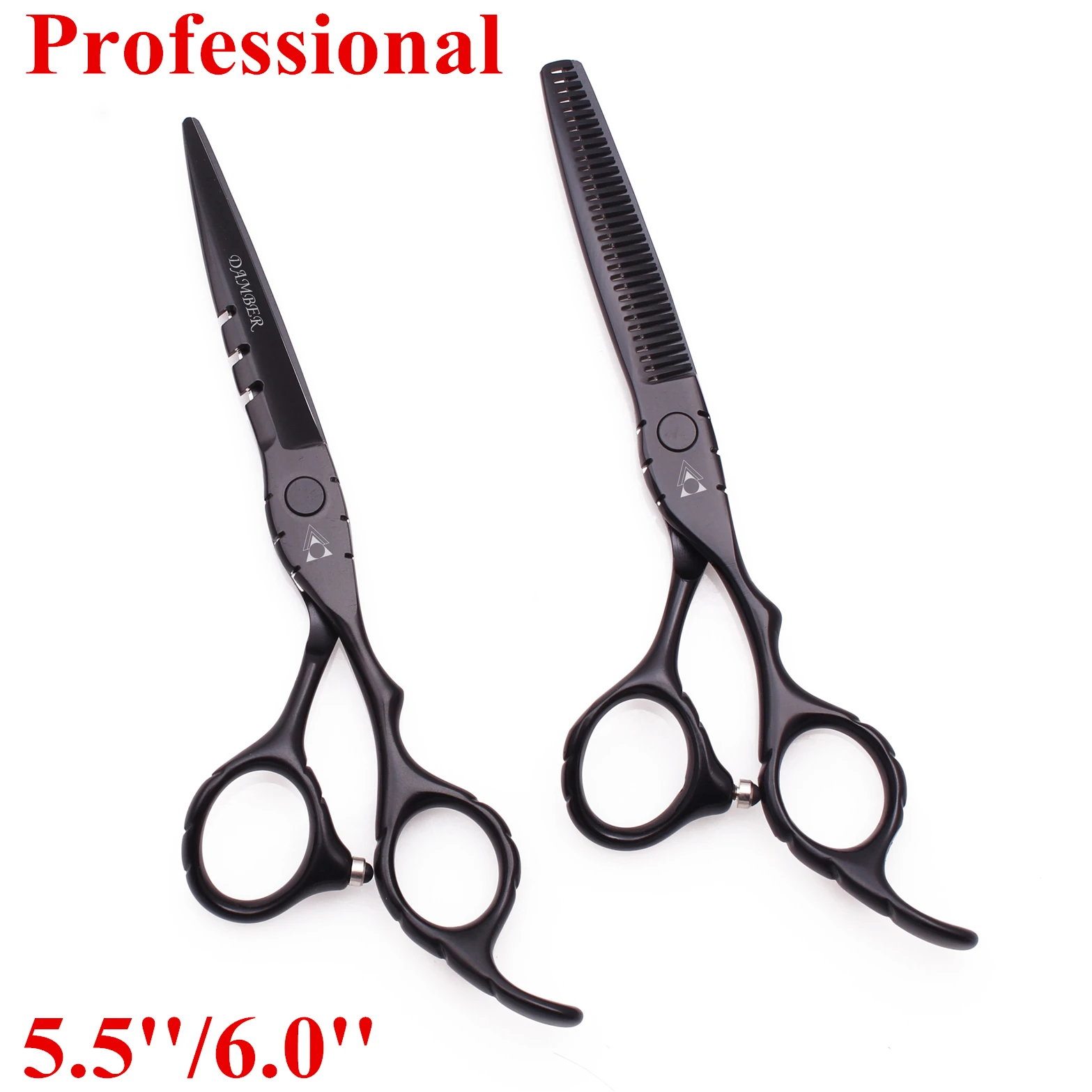 

Hair Scissors 5.5 6.0 Professional Hairdressing Scissors 440C Thinning Shears Barber Scissors Set Hair Cutting Hairdresser 1010#