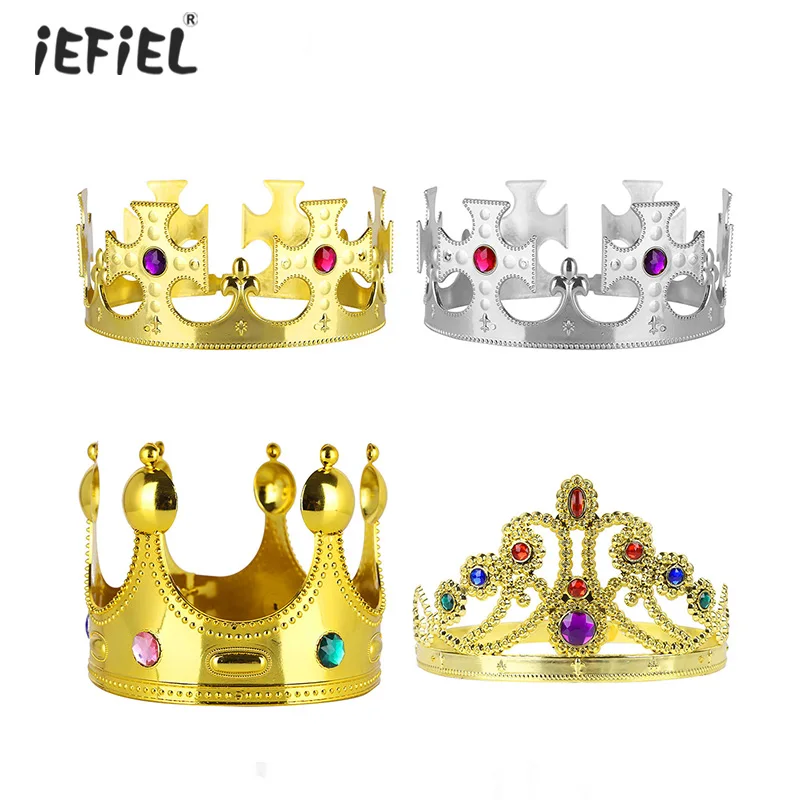 Набор из 4 королевских коронок и королева принцесса тиара ювелирный костюм