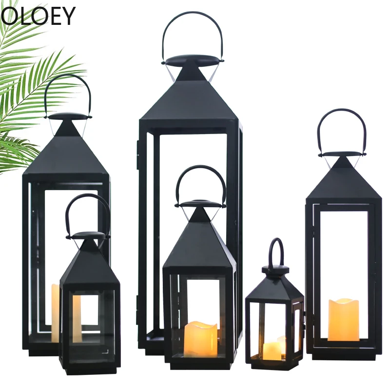 Lantern Metal Windproof Wind Bird Lamp Candlestick Wedding Christmas Centerpieces Crystal Candelabra