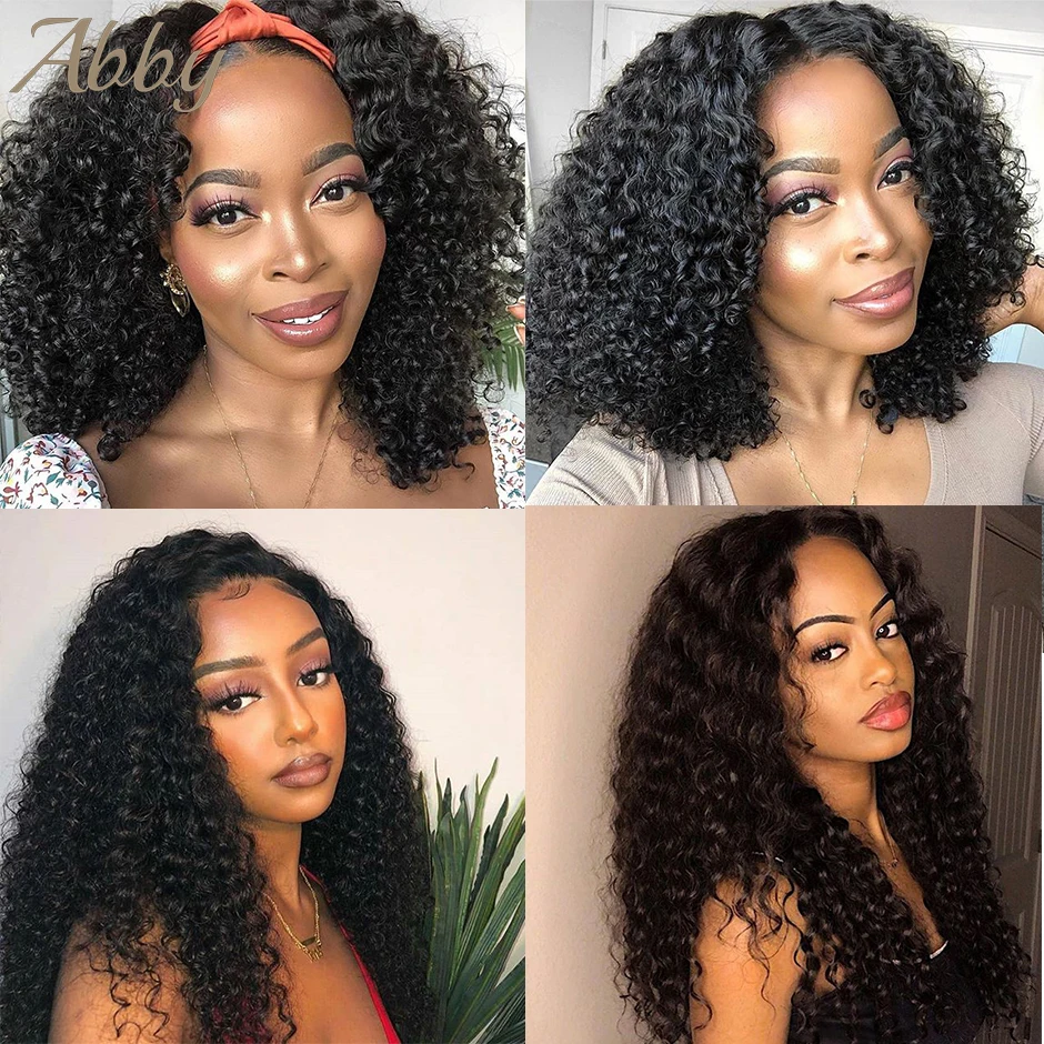 

Indian Kinky Curly Lace Closure 100% Human Hair Remy Free Part Lace Closure Hand Tied 4*4 Closure Free Shipping Abby Hair