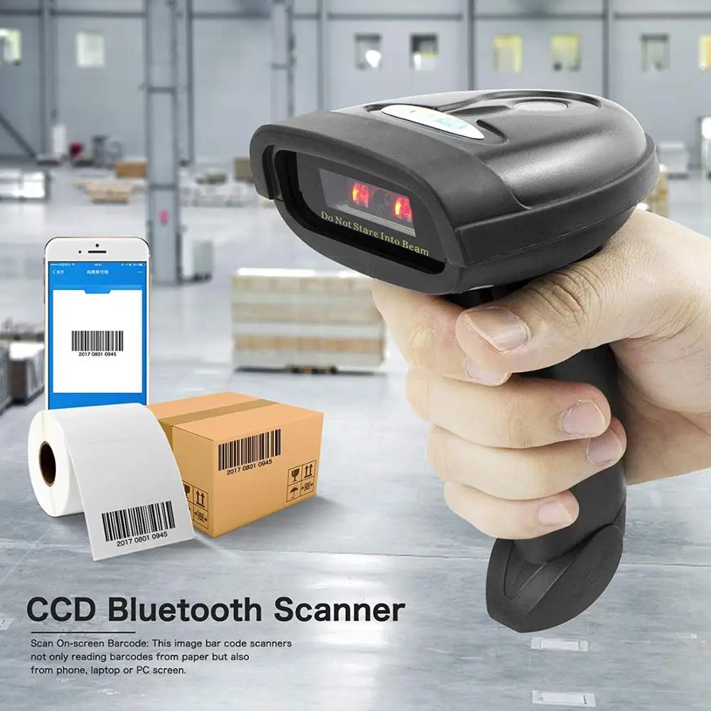 NETUM NT-1205BT Bluetooth CCD сканер штрих-кодов и W6-X Портативный USB беспроводной CCD считыватель штрих-кодов 1D для Android ios