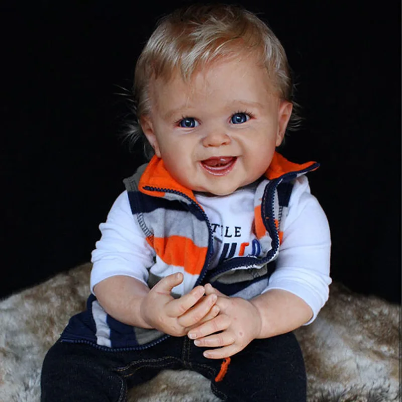 

20/24 inches Lifelike Bebe Reborn Baby Real Soft Touch Toy Smiley Maddie High Quality Handmade Reborn Doll