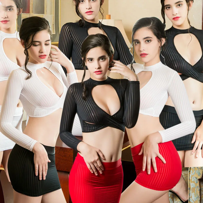 Женское сексуальное нижнее белье с V-образным вырезом Костюм Учителя для косплея