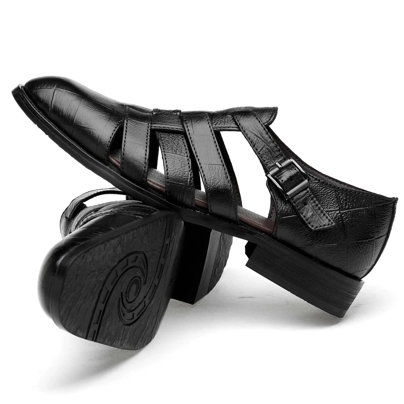 

Cuire cuir man masculina para herren сандалии для мужчин verano uomo мужские безопасные пляжные сандалии en masculino 2020 homme мужские сандалии