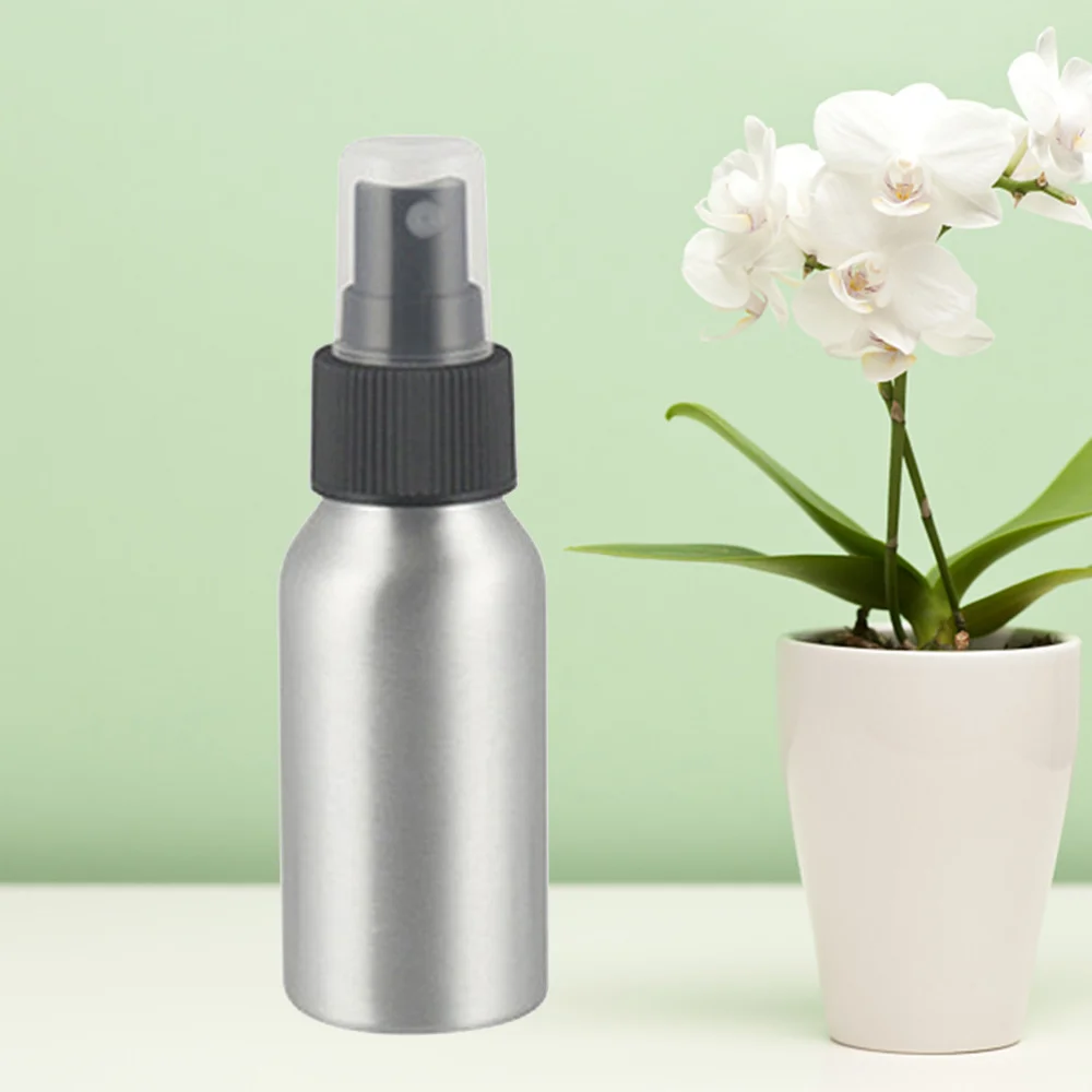 

50ml Portable Spray Bottle Aluminum Travel Bottles Refillable Containers Empty Travel Spray BottleRandom Bottle Cap Color