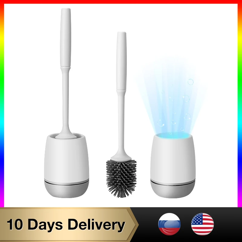 Силиконовая щетка для унитаза настенный держатель туалетной щетки набор