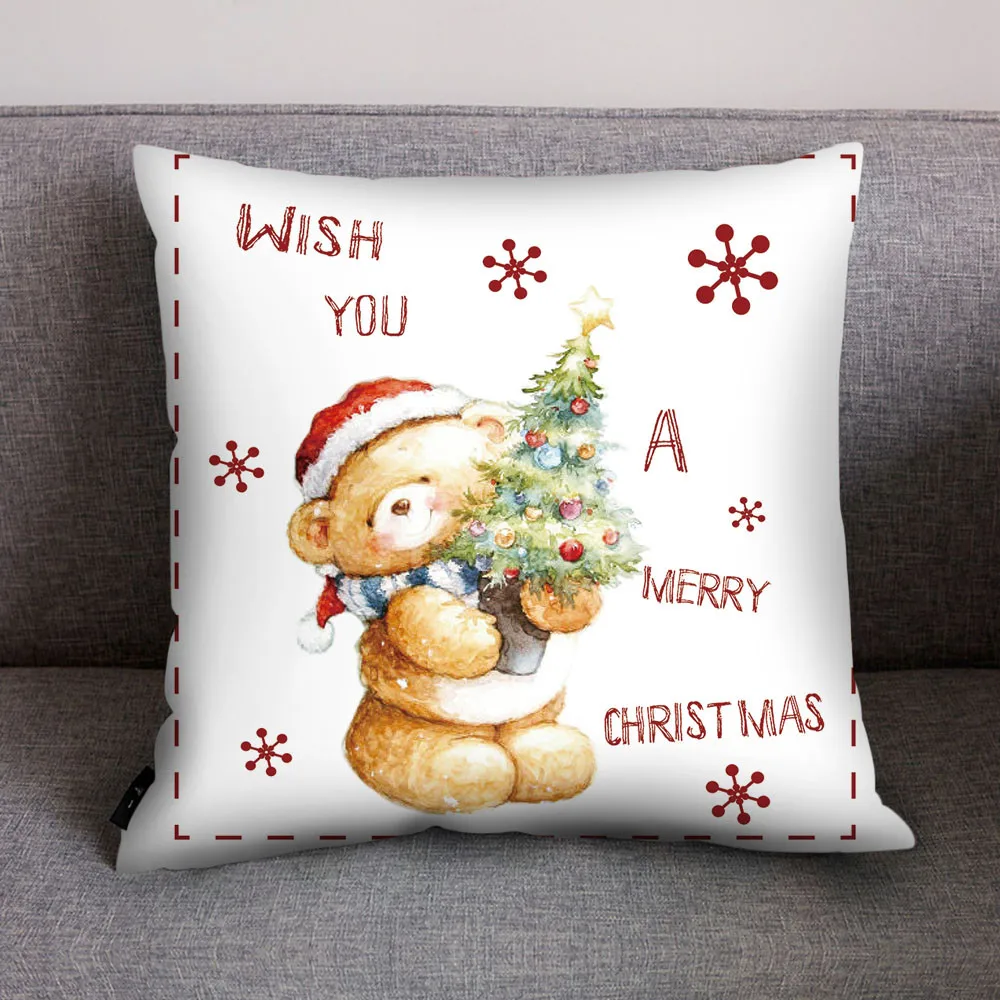 2019 рождественские украшения для дома Санта Клаус Рождественская Подушка с