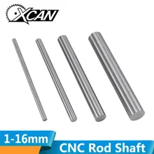 XCAN 2 шт 1-16 мм CNC токарный стержень вал 100 мм Длинный линейный вал 3d принтер хромированный круглый вал