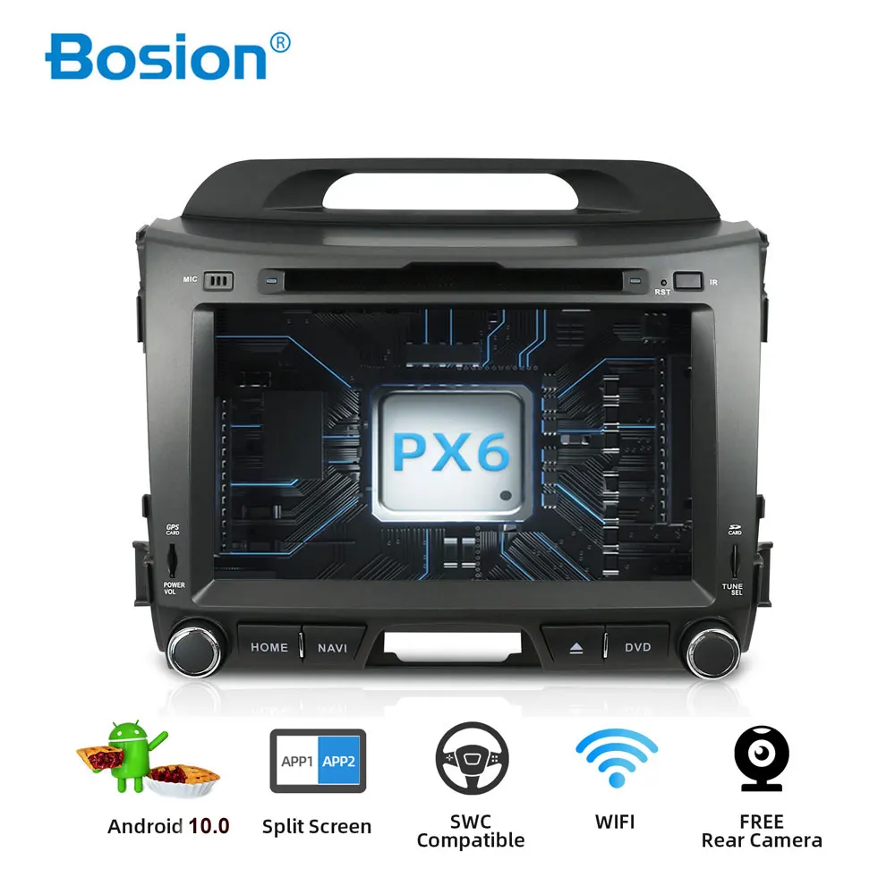 

Bosion 4G 64G Android 10,0 2 din Автомобильный мультимедийный плеер dvd для KIA sportage 2011 2012 2013 2014 2015 головное устройство gps-навигация