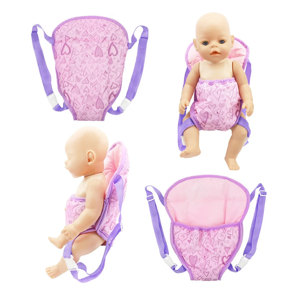 

18IN Baby Baby Kids Reborn Doll Carrier Backpack Toy Lifelike Newborn Baby Toy With Front And Back Carrier Doll Accessories