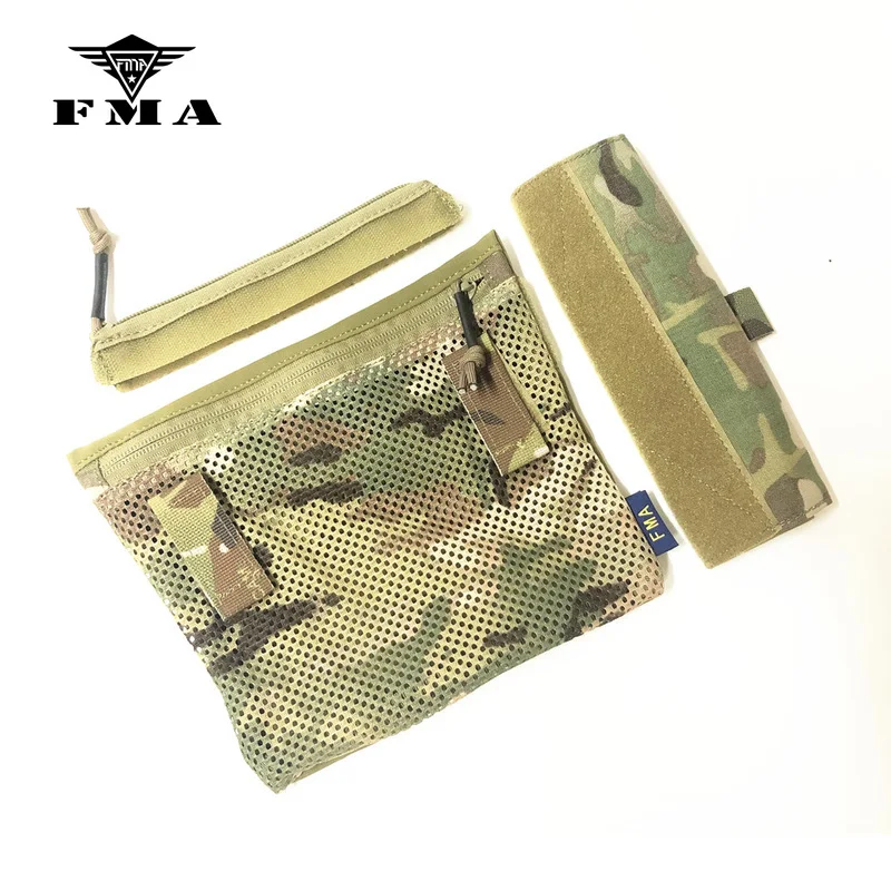 

FMA Tactical pouch set Multicam Accessories bags Three-piece Set for SS Chest Rig Chest Hanging Free Shipping