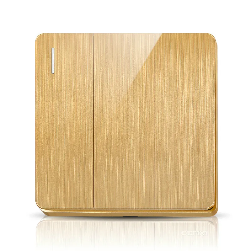 Тройной выключатель с трехмерным рисунком панель питания двойным