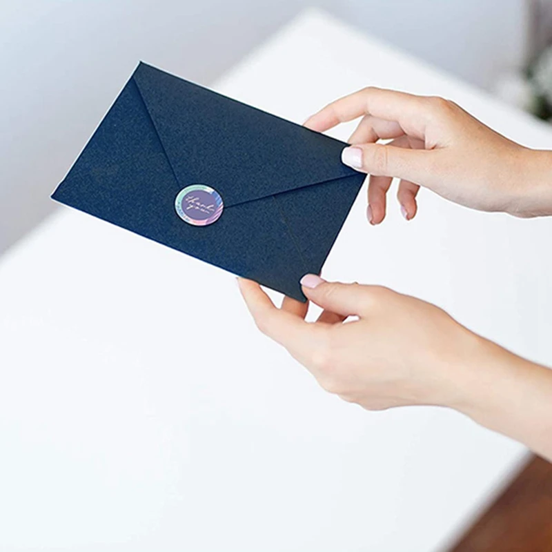 100 шт./лот бумажные этикетки наклейки золотые спасибо для печати ручной работы