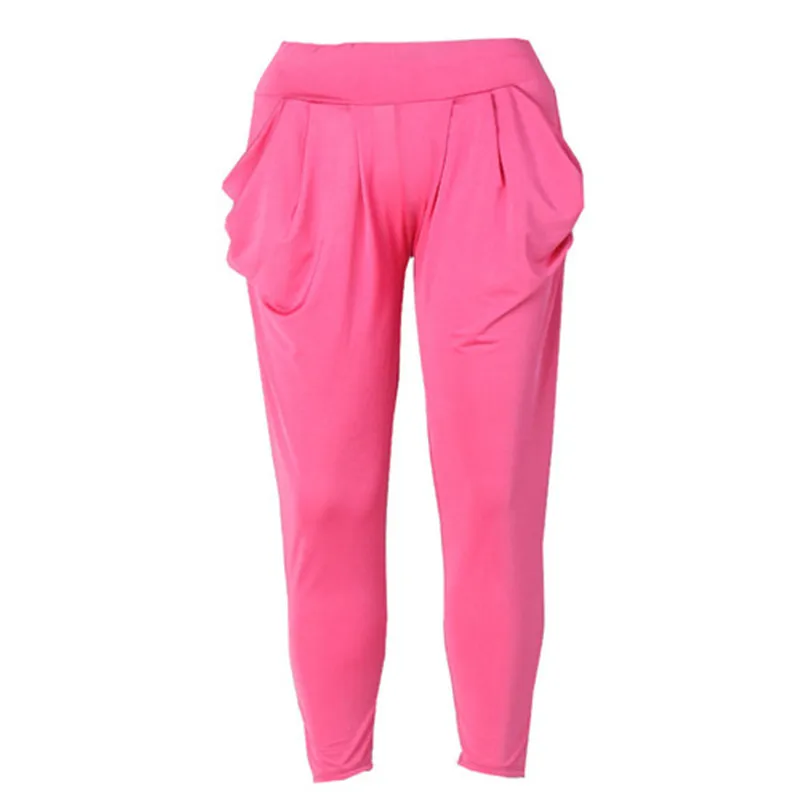 Шаровары в простом индийском стиле для женщин повседневные облегающие