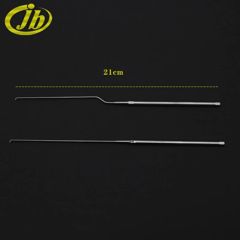 Cerumen hook gun shape 21cm stainless steel ear surgery instruments in the ear