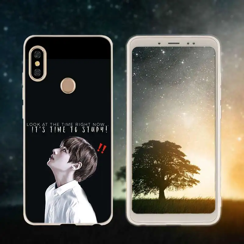 3D printing 07 Мягкий чехол из ТПУ для Xiaomi Redmi 4X 4A 6A 7a Y3 K20 5 Plus Note 8 7 6 5 Pro Bangtan Boys Jimin Suga - Цвет: 3D printing 07