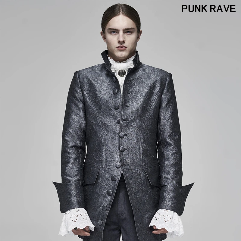 Дворцовый благородный джентльмен пуговица с высоким воротником вечернее платье