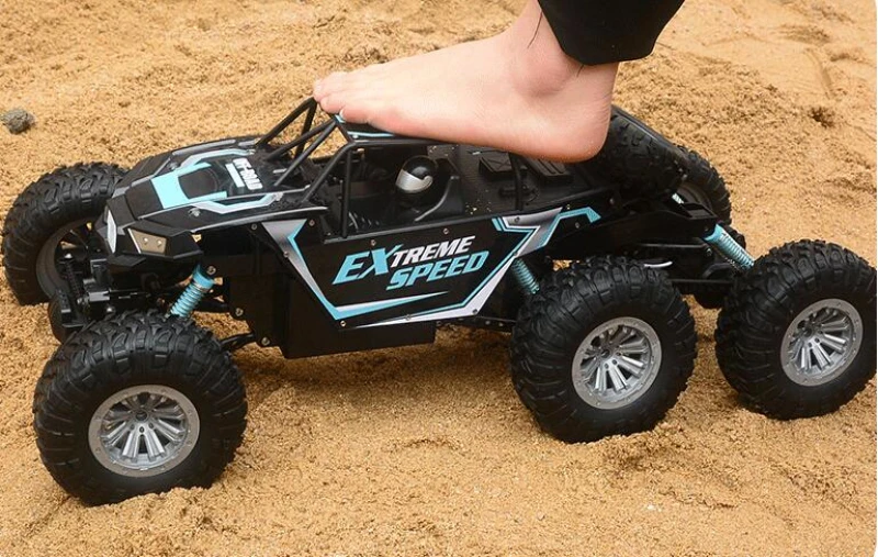 Детский подарок электрический RC автомобиль 1:8 2,4G 150M супер большой 6/4 колеса 6WD 4WD вождения независимая подвеска 360 градусов опрокидывающийся RC автомобиль