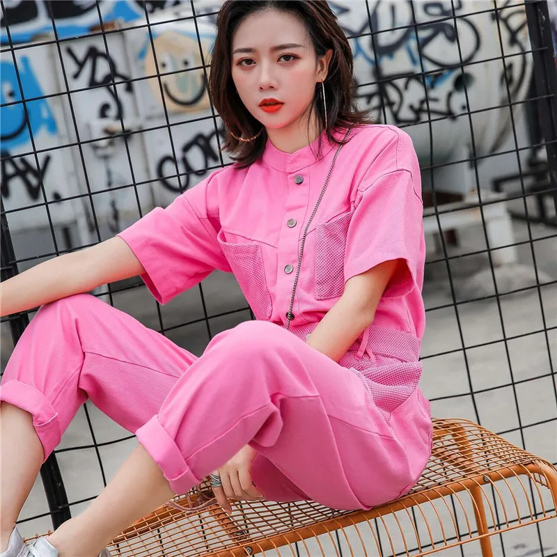 Подиумные комбинезоны джинсовые женские s комбинезон 2019 уличная Комбинезоны