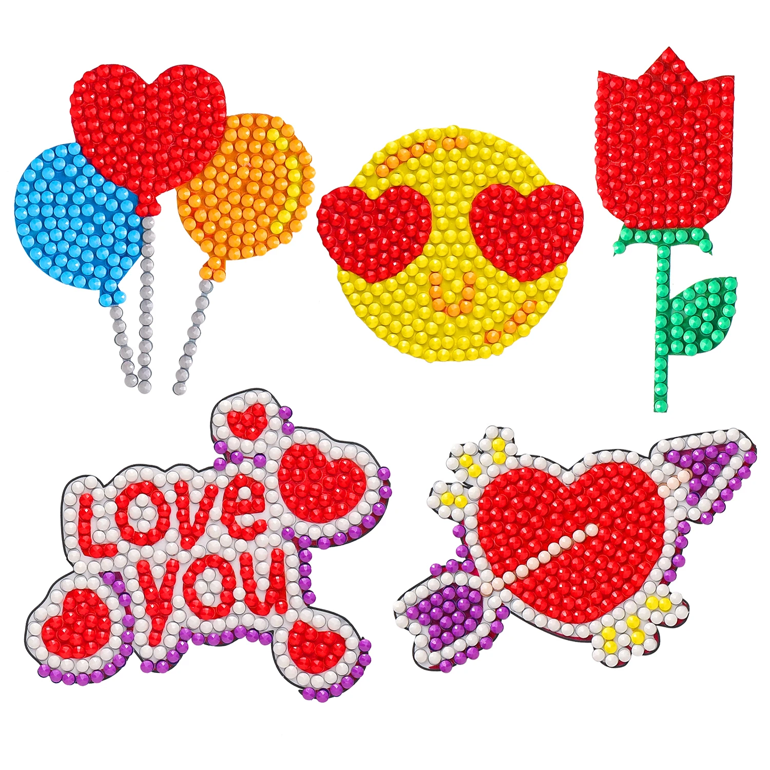 

Diamond Painting Stickers for Kids Cartoon Digital Mosaic Sticker for Boys Cute Art Kit for Girls Painting by Number Kits Mosaic