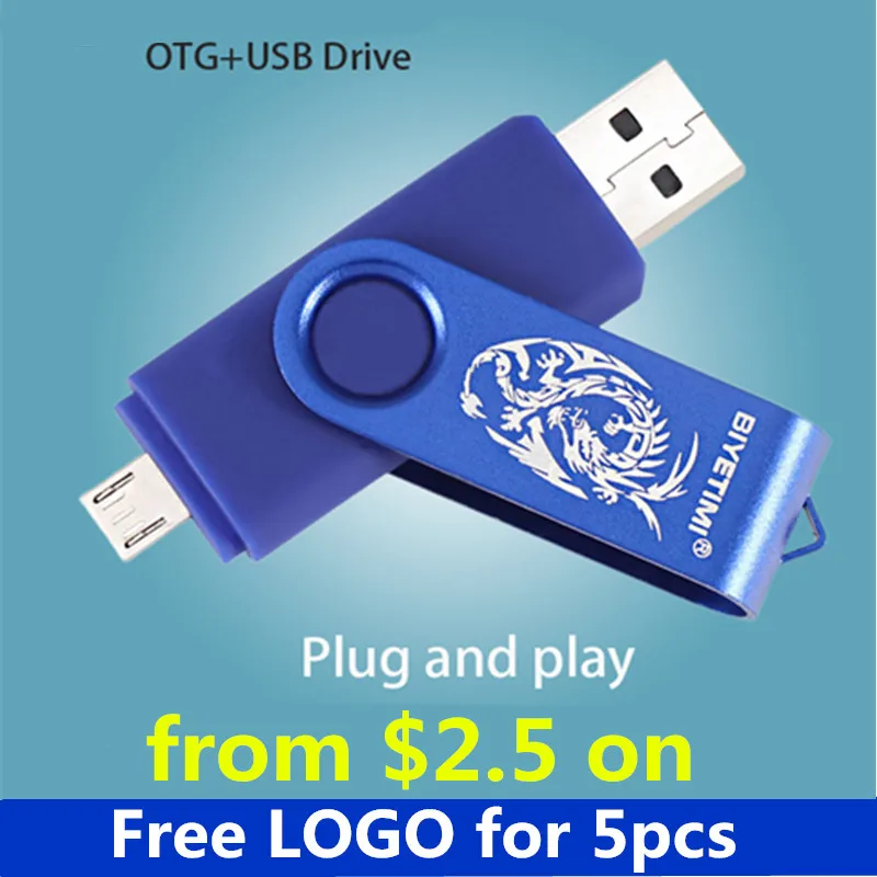 USB-флеш-накопитель Biyetimi высокоскоростной накопитель Dargon 16 ГБ OTG 2 0 64 32 для