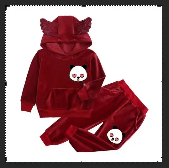 Спортивные костюмы для мальчиков и девочек Дети детские крылья Ангела капюшоном