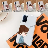 cartoon couple bff phone case transparent for oppo a57 a93 a73 a59 a55 a72 a77 a79 a83 a91 a92 a11 f9 a53 a52 s