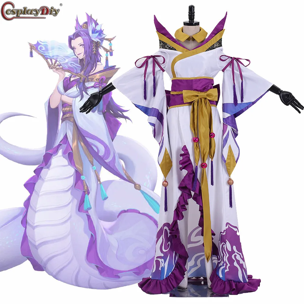 

Костюм для косплея «сделай сам», «LOL Spirit Blossom Cassiopeia Du Couteau», костюм для косплея змеи, обнимающее платье для змеи, женское платье на заказ