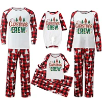 matching family christmas pajamas set tree printed blouse tops and pants xmas family pajamas loungewear sleepwear new year 2022
