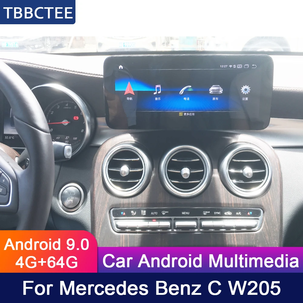 Автомобильное радио Android GPS для Mercedes Benz MB C W205 2016 2017 2018 NTG карта мультимедийный