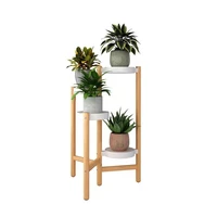 4 tier bamboo plant stand tall corner indoor flower pot holder nordic display rack for living room bedroom balcony