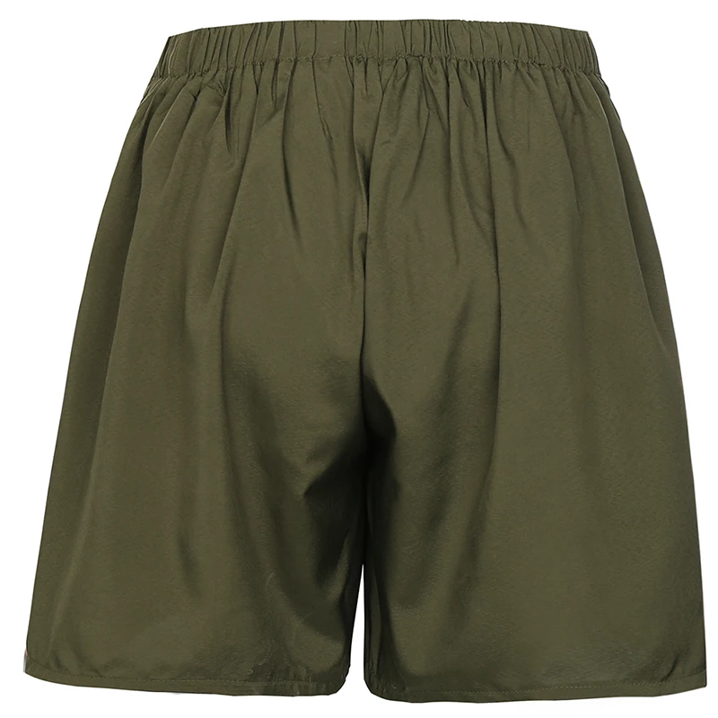 

Short Pants Summer Cotton Linen Women Shorts New Fashion Female Wide Leg Trousers Casual Loose Elastic Wasit Shorts