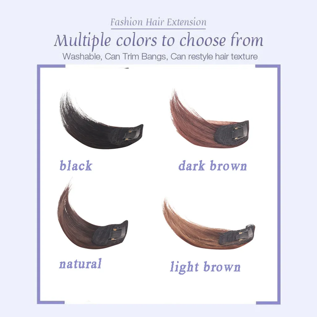 

Real Hair Pad Women Straight Patch Hair Pieces Invisible Clip In Hair Extension Fluffy Pad Hairpieces Synthetic Fake Hair#y30