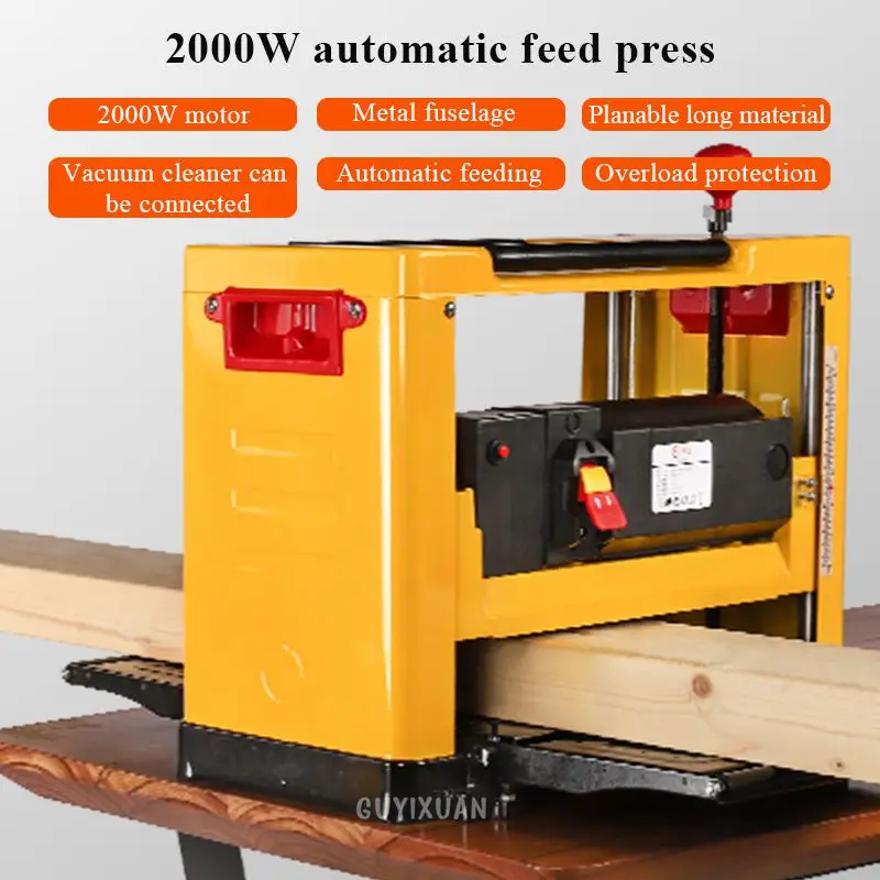 

High Power 13 Inch Woodworking Planer Multi-function Electric Planing Plane Sheeting Household Woodworking Planer