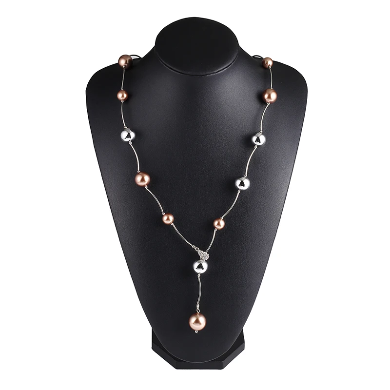 

Корейская модная Регулируемая цепочка для свитера, женское длинное ожерелье с жемчугом, цепочка для свитера, ювелирный подарок