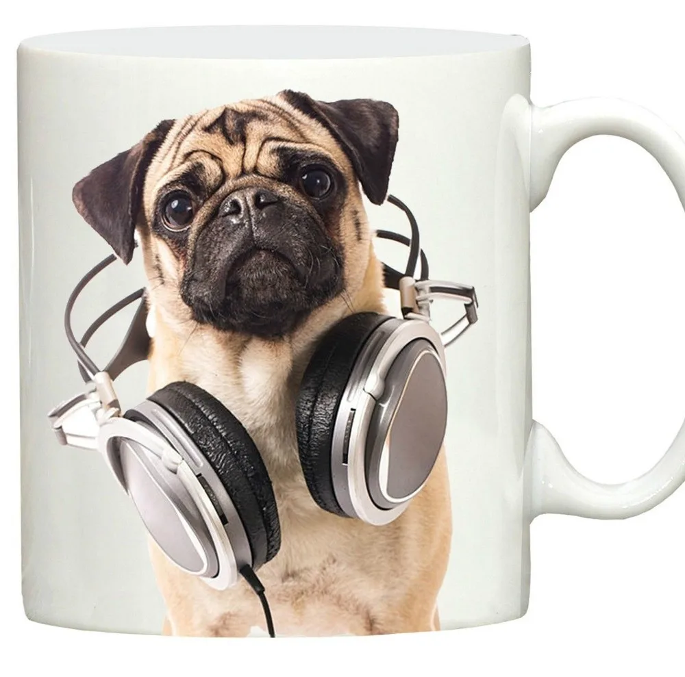 Музыкальные щенки бульдог кружки молочная дорожная пивная чашка фарфоровая