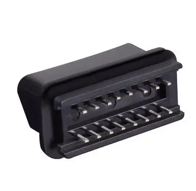 Автомобильный OBD2 16-контактный разъем OBD с вилкой+ чехол+ SR+ винт OBDII - Цвет: connector