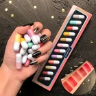 Набор бархатной матовой помады в виде капсулы, 12 цветов, водостойкая антипригарная Помада для губ, стойкая Сексуальная красная помада для макияжа TSLM2