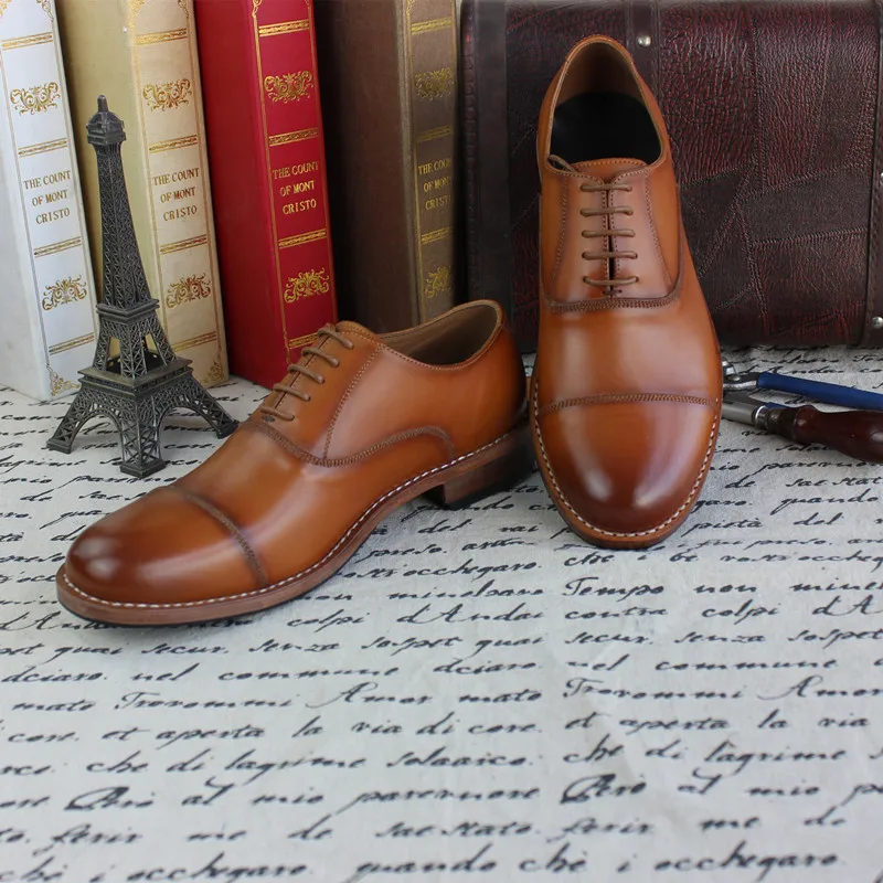 Деловая обувь высокого качества на заказ Обувь с подошвой из телячьей кожи Sapatas Dos