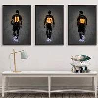 modern fashion abstract football art poster picture living room home decoration boy bedroom football wall canvas painting