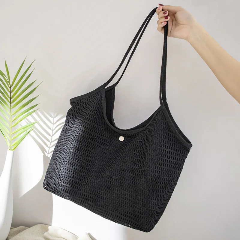 

Mori women's canvas bag literary fresh shoulder bag female soft casual large capacity hollow ladies handbag bag