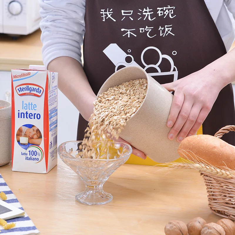 Storage Box Wheat Straw Covered Plastic Sealed Tank Kitchen Tools Multi-Function Grain | Дом и сад