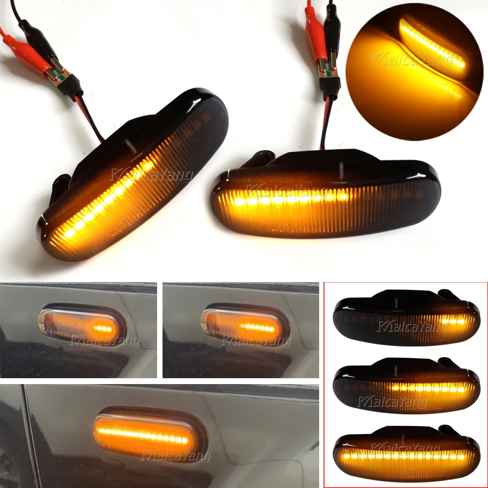 

Sequential Lamp For Fiat Doblo Panda Idea Stilo Fiorino Multipla Punto Qubo Linea Musa LED Dynamic Turn Signal Side Marker Light